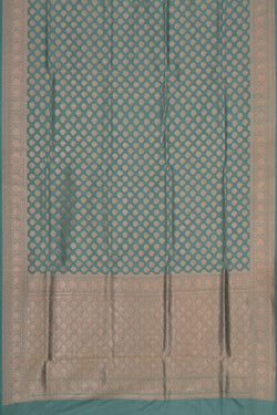 Image of Banarasi Katan Silk Ice Blue Saree