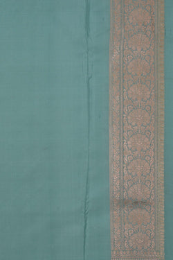 Image of Banarasi Katan Silk Ice Blue Saree