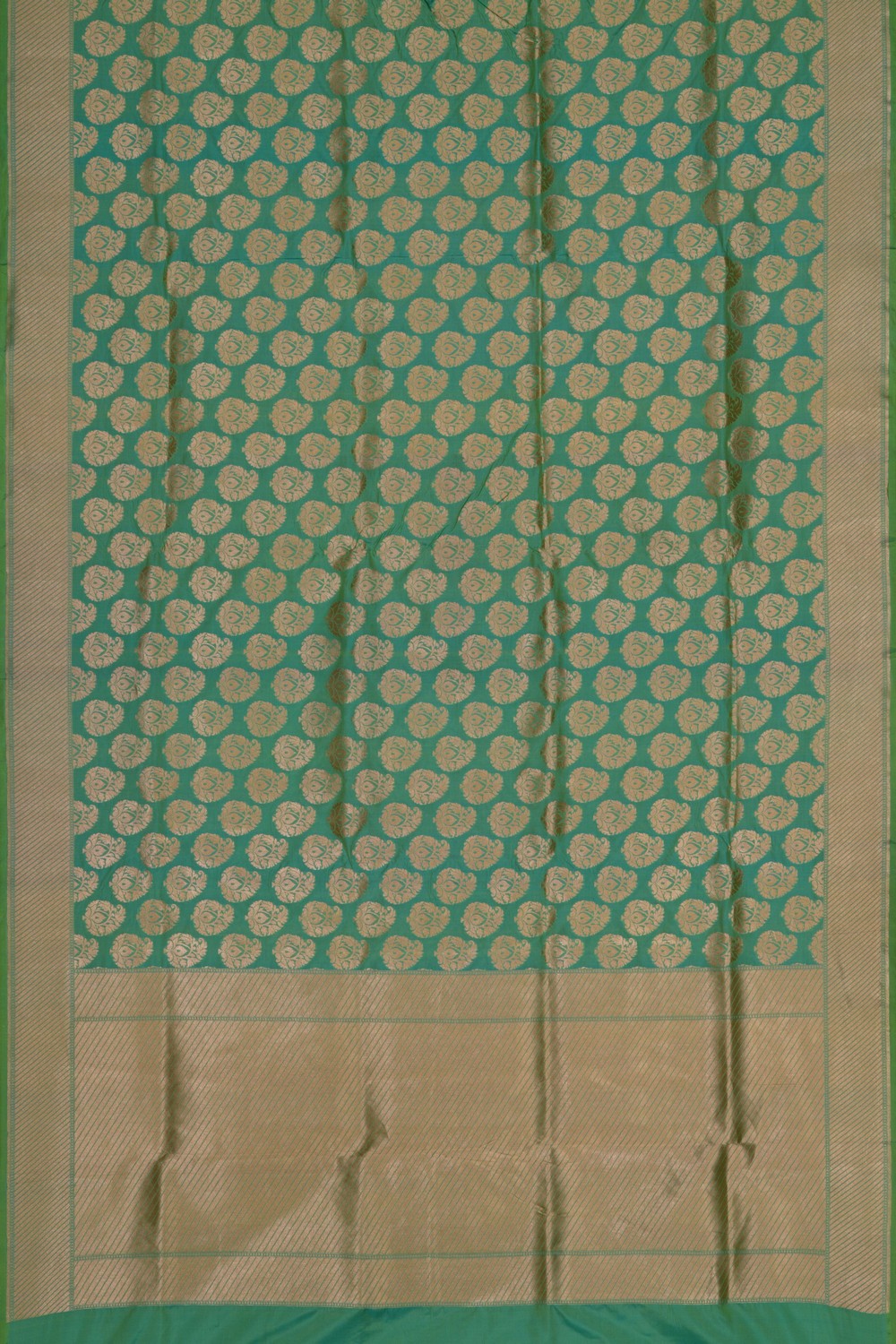 Image of Banarasi Katan Silk Sea Green Saree