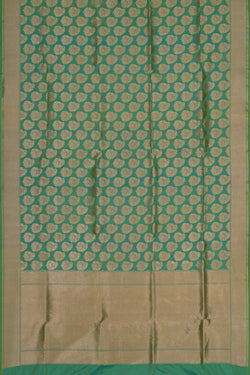 Image of Banarasi Katan Silk Sea Green Saree