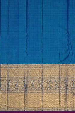 Image of Kanchipattu Brocade Blue Saree