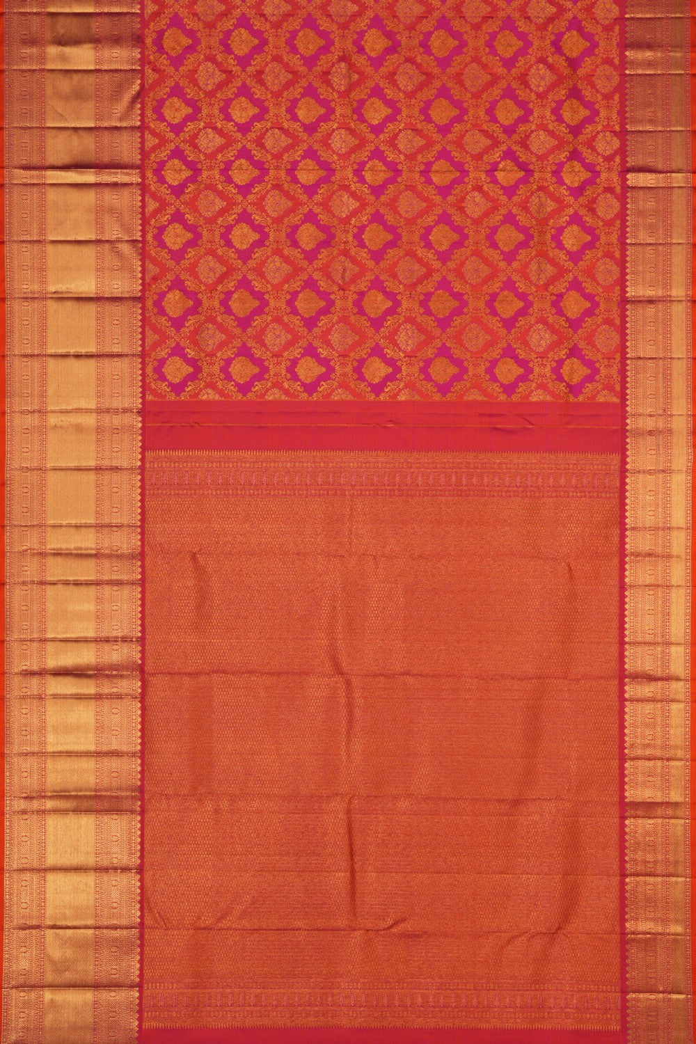 Image of Kanchipattu Brocade Pink Saree