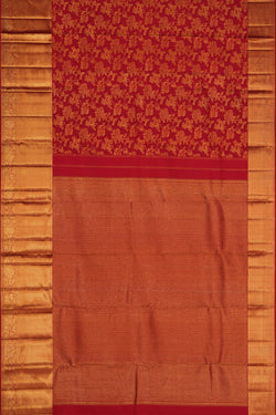 Image of Kanchipattu Brocade Red Saree