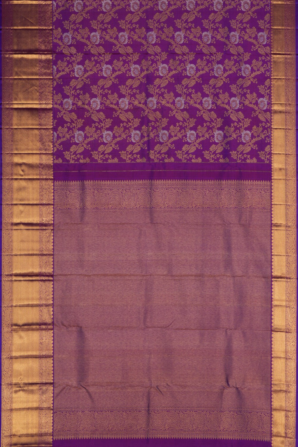 Kanchipattu Brocade Purple Saree