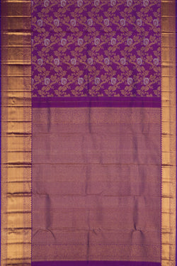 Image of Kanchipattu Brocade Purple Saree