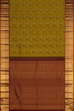 Image of Kanchipattu Brocade Green Saree