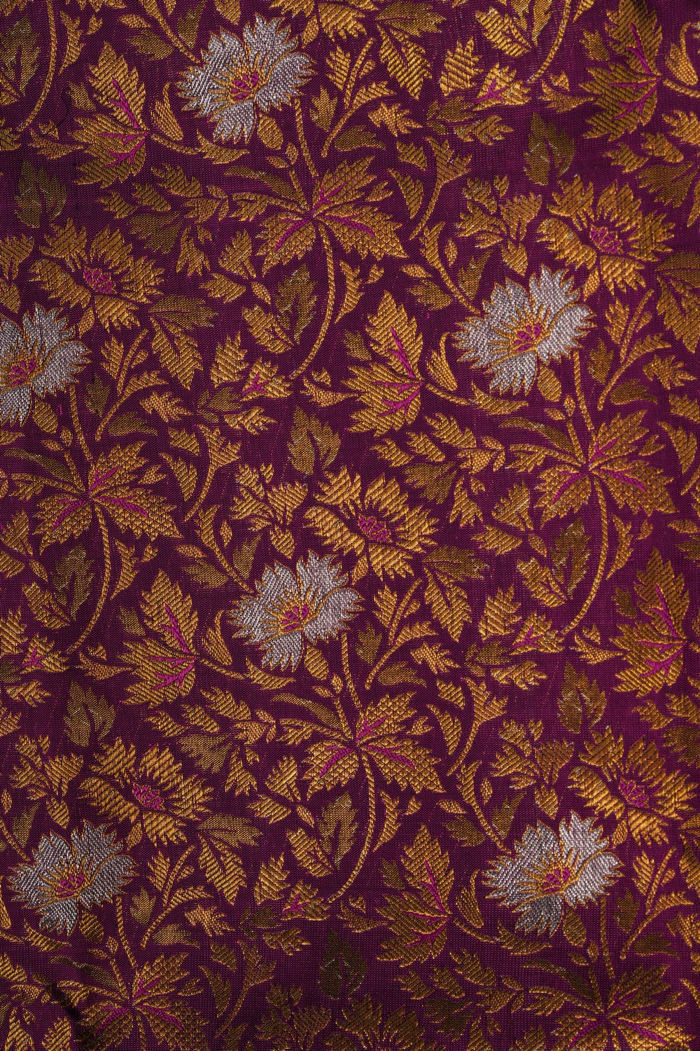 Image of Kanchipattu Brocade Violet Saree