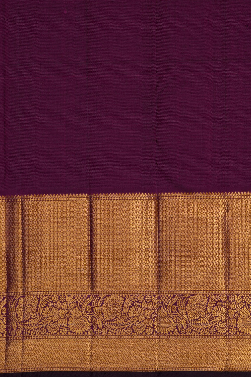 Image of Kanchipattu Brocade Violet Saree