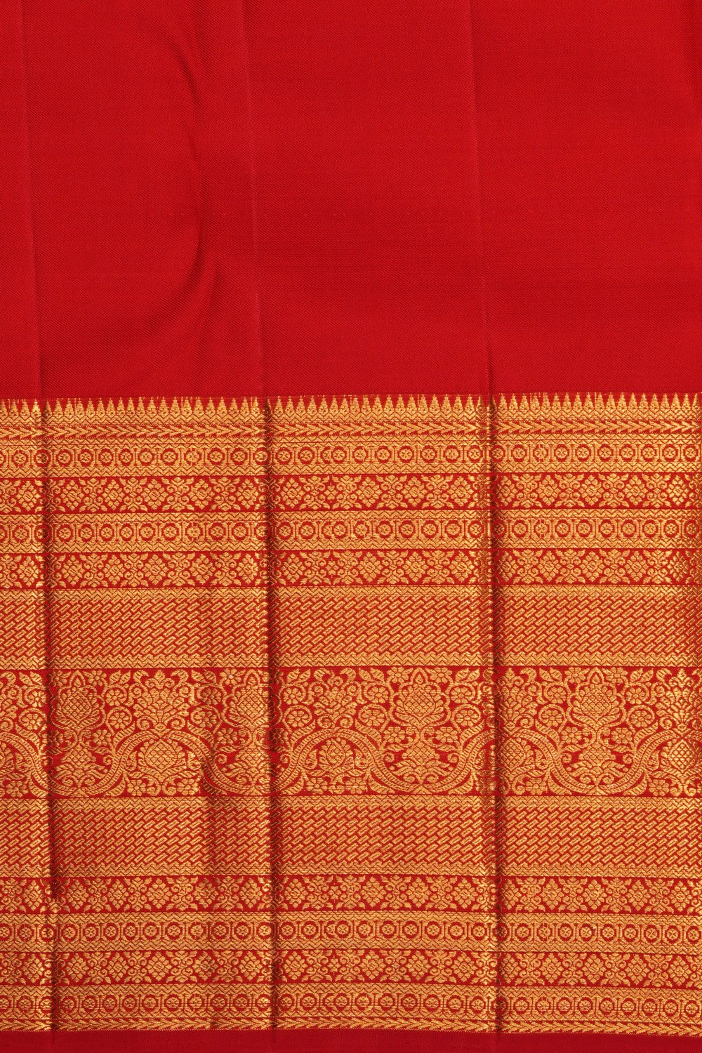 Kanchipattu Brocade Red Saree