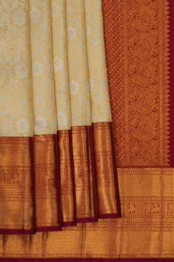Image of Kanchipattu An Ethereal Cream Saree