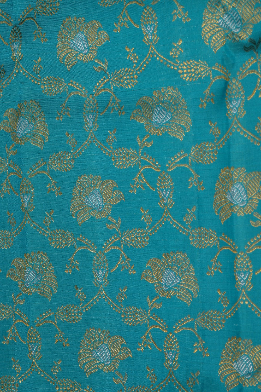 Image of Kanchipattu Brocade Blue Saree