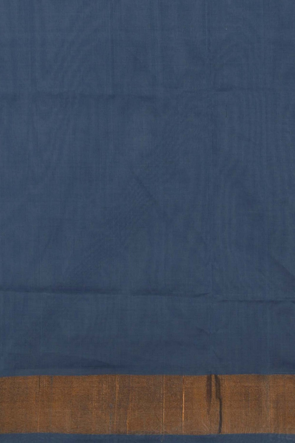 Image of Uppada Cotton Smoky Blue Saree