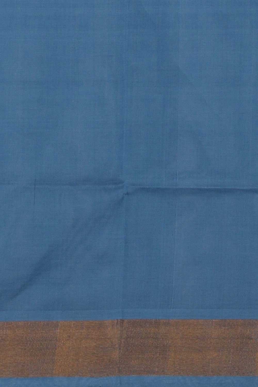Image of Uppada Cotton Smoky Blue Saree
