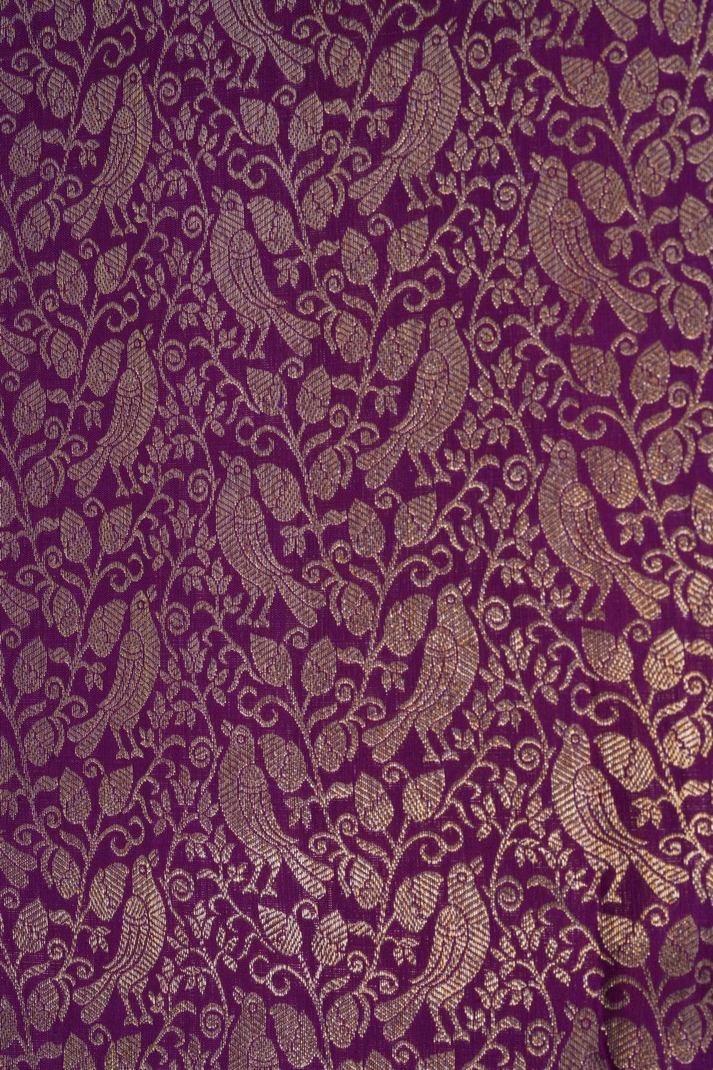 Image of Kanchipattu Brocade Violet Saree