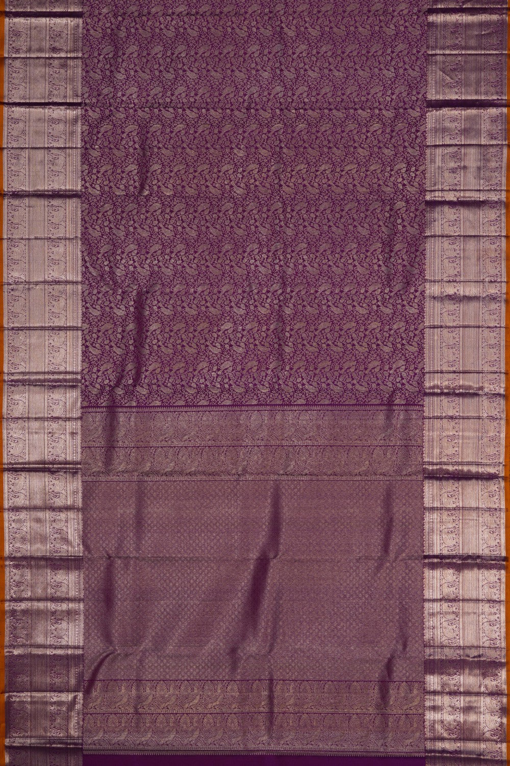 Image of Kanchipattu Brocade Violet Saree