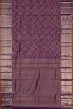 Image of Kanchipattu Brocade Violet Saree
