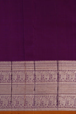 Image of Kanchipattu Brocade Violet Saree