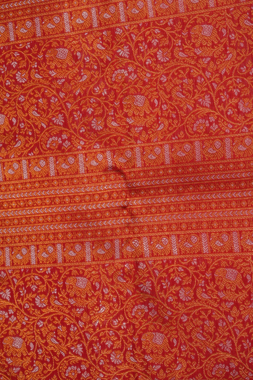 Kanchipattu Brocade Red Saree
