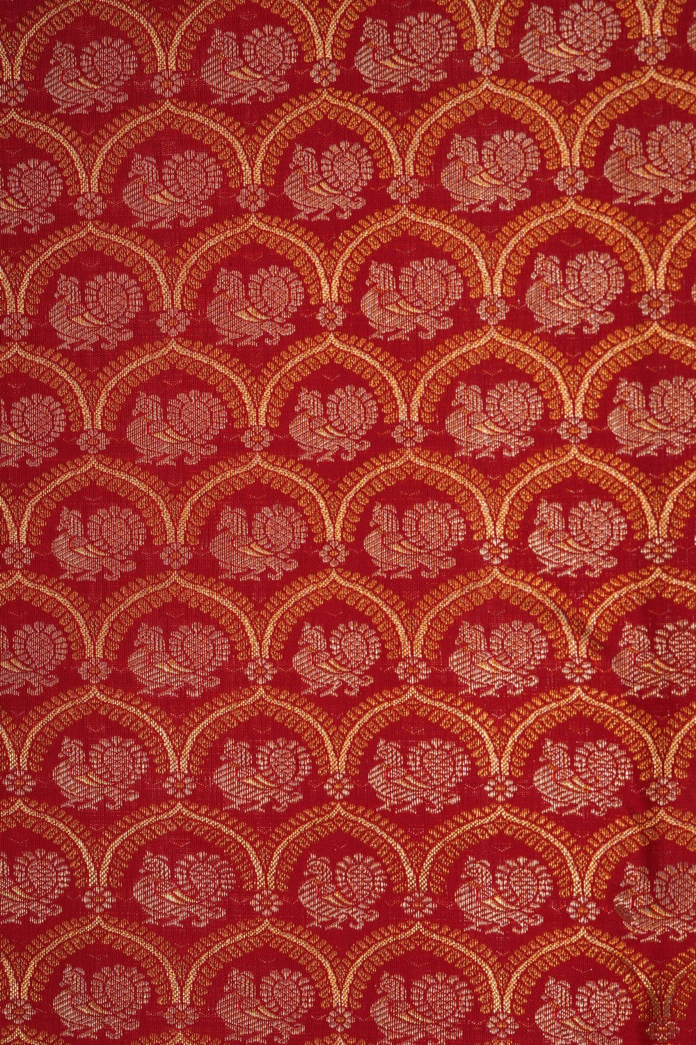 Kanchipattu Brocade Red Saree