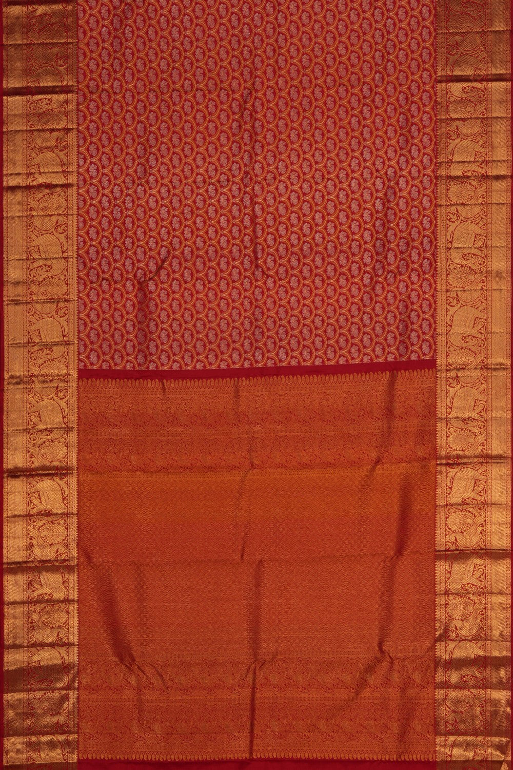 Image of Kanchipattu Brocade Red Saree