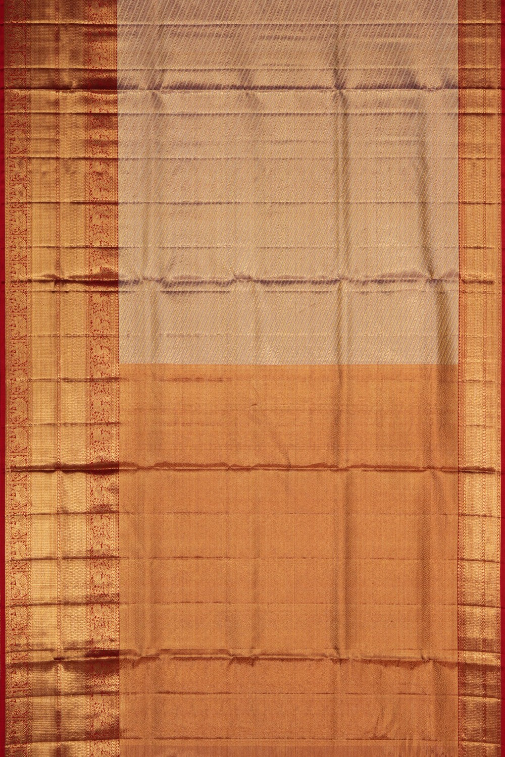 Kanchipattu Tissue Brocade Gold Saree