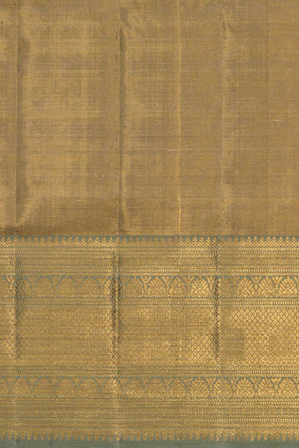 Kanchipattu Tissue Brocade Pista-Green Saree