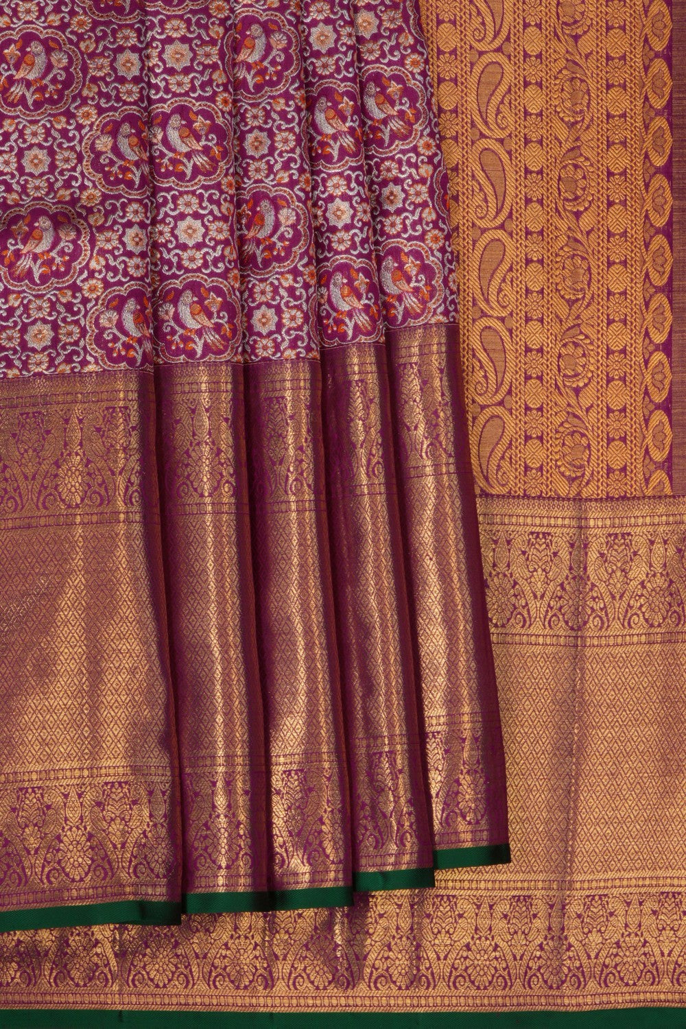 Image of Kanchipattu Brocade Purple Saree