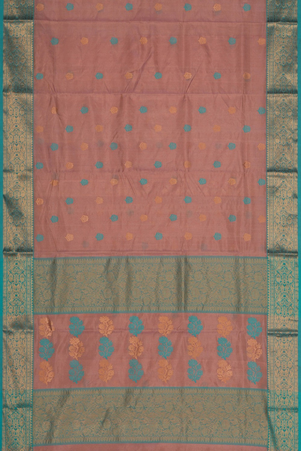 Image of Chanderi Tissue Silk Pink Saree