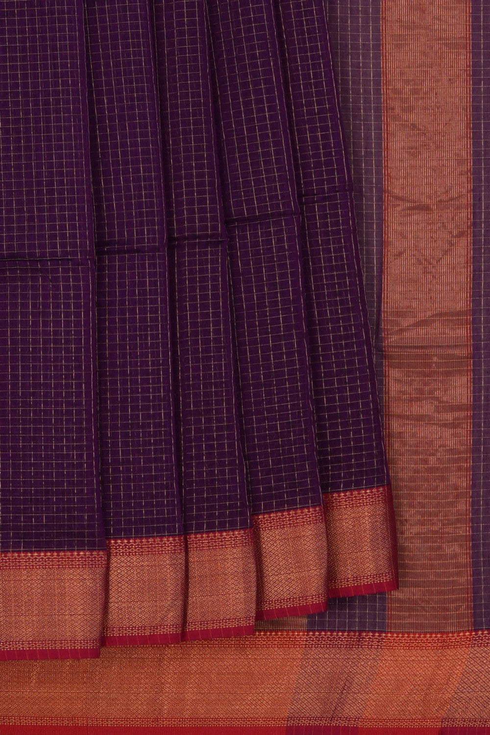 A Purple Kattam Saree