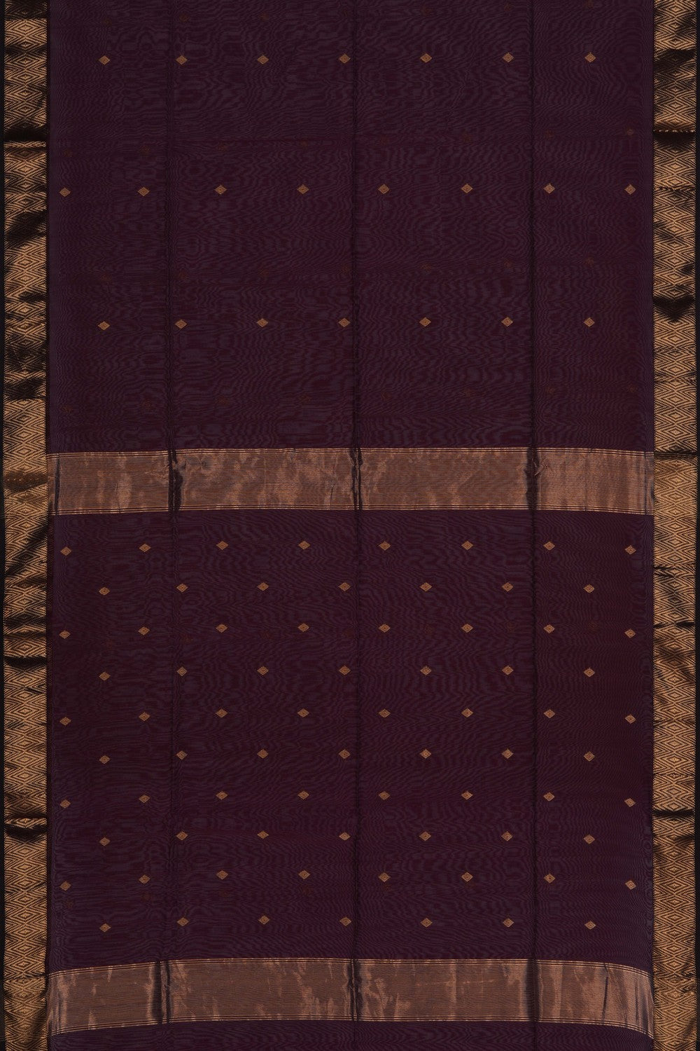 Image of Cotton Silk Brown Saree