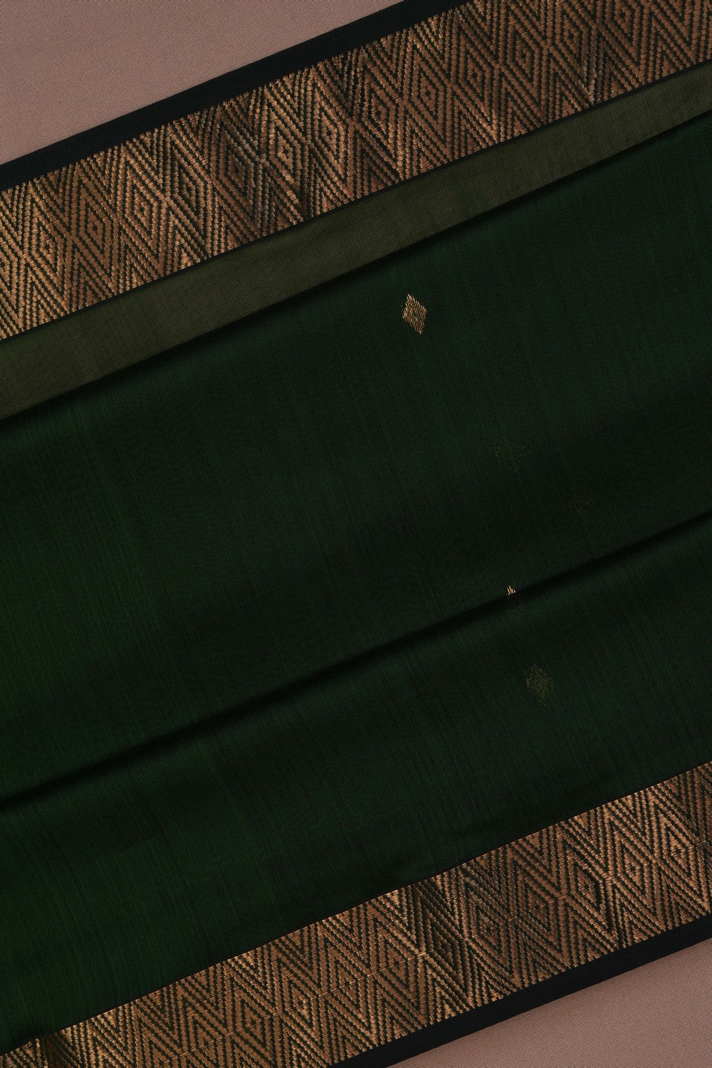 Image of Cotton Silk Green Saree