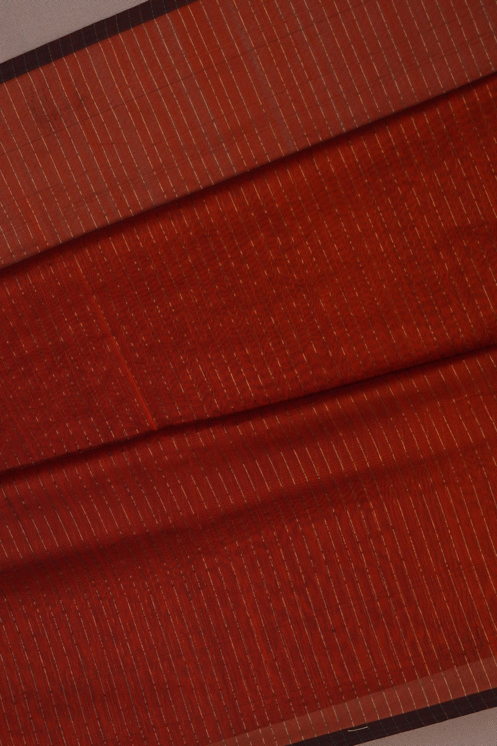 Image of Cotton Silk Red Saree