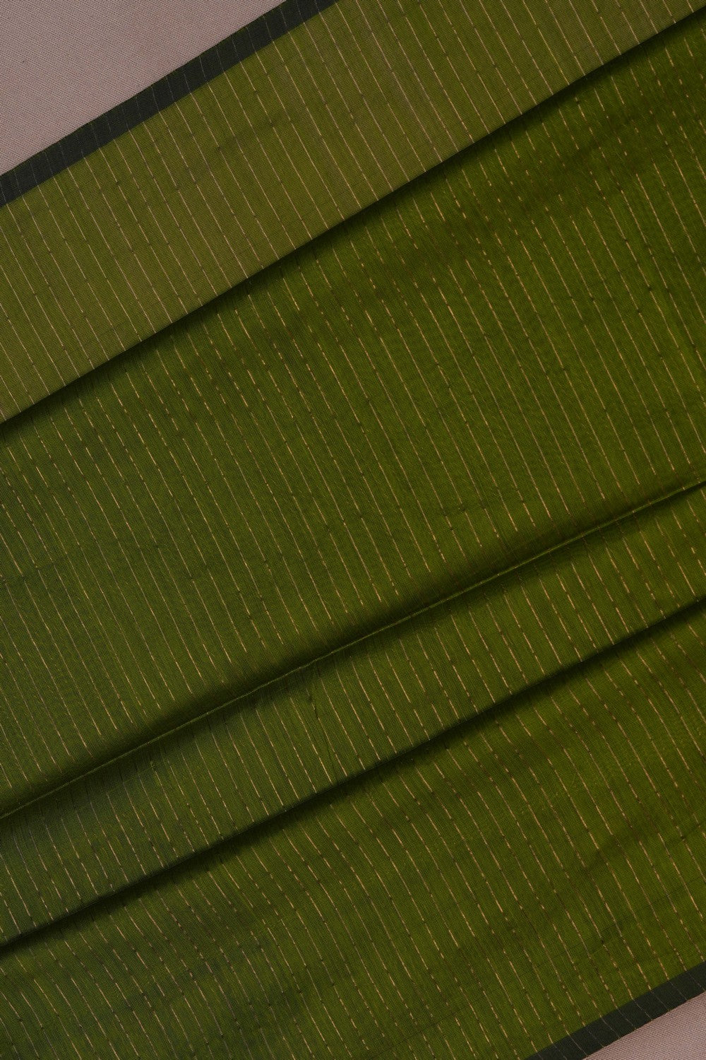 Image of Cotton Silk Green Saree