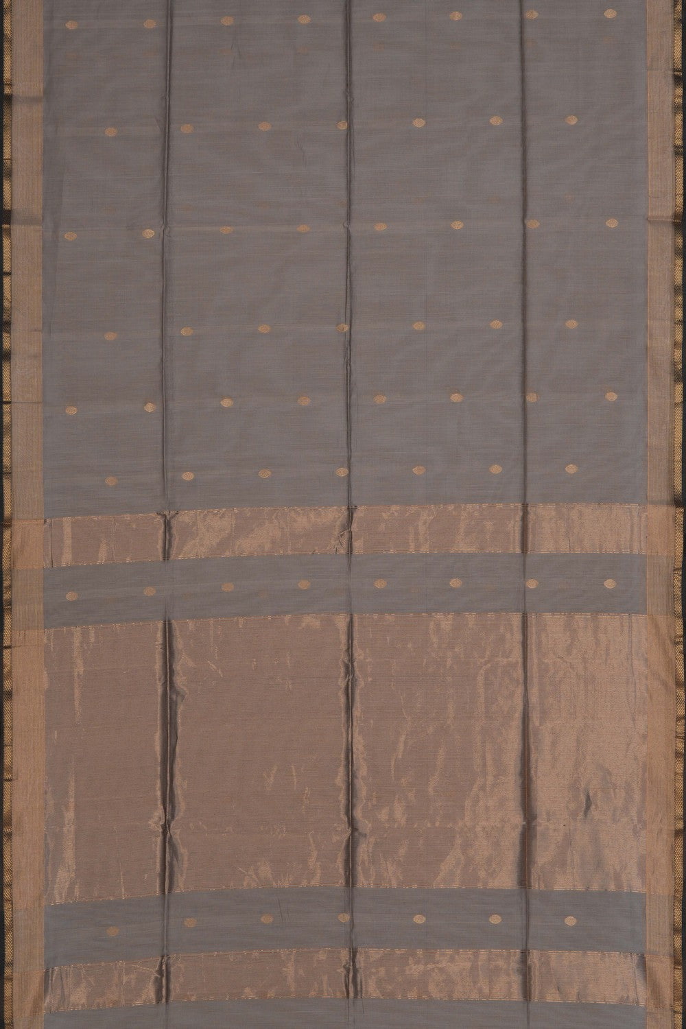 Image of Cotton Silk Grey Saree