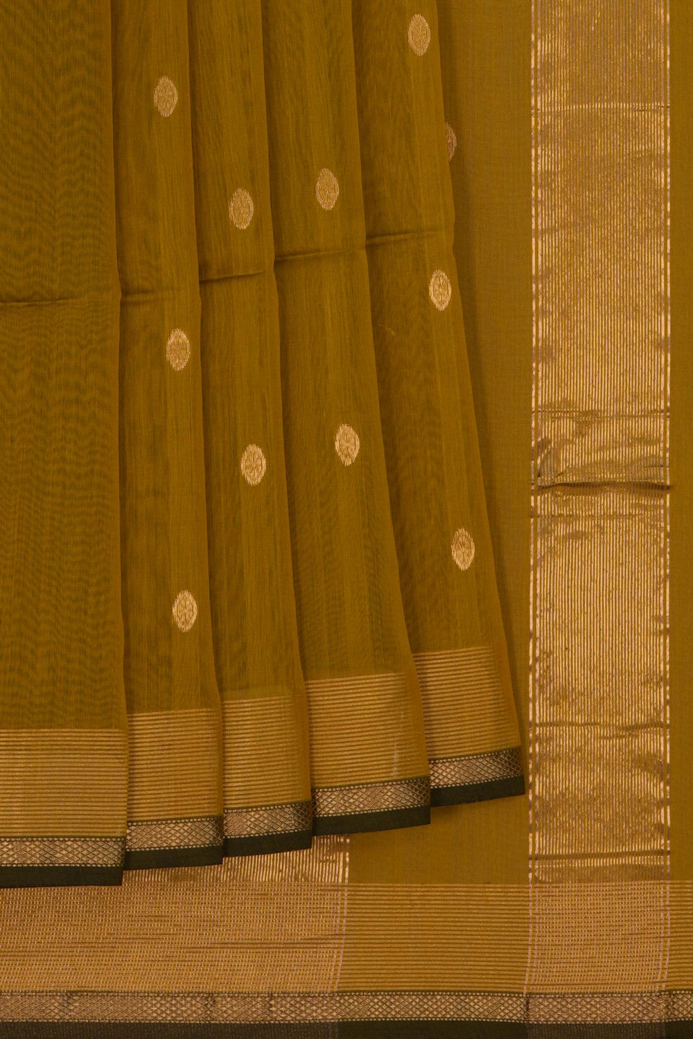Image of Cotton Silk Green Saree