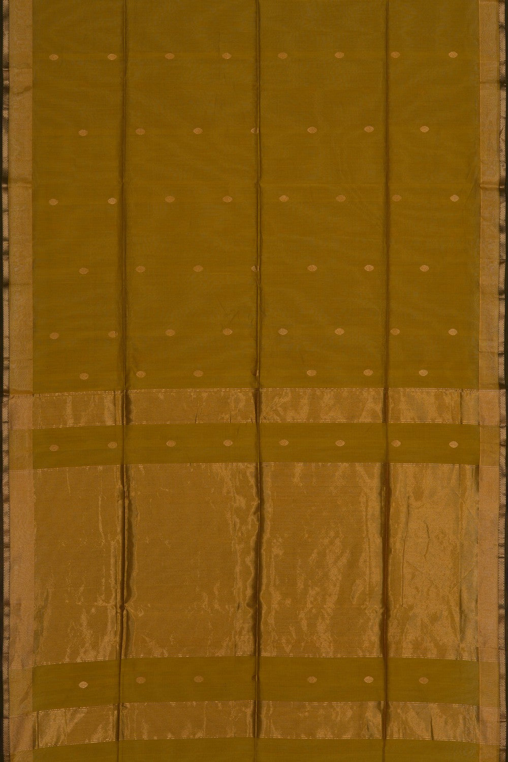 Image of Cotton Silk Green Saree