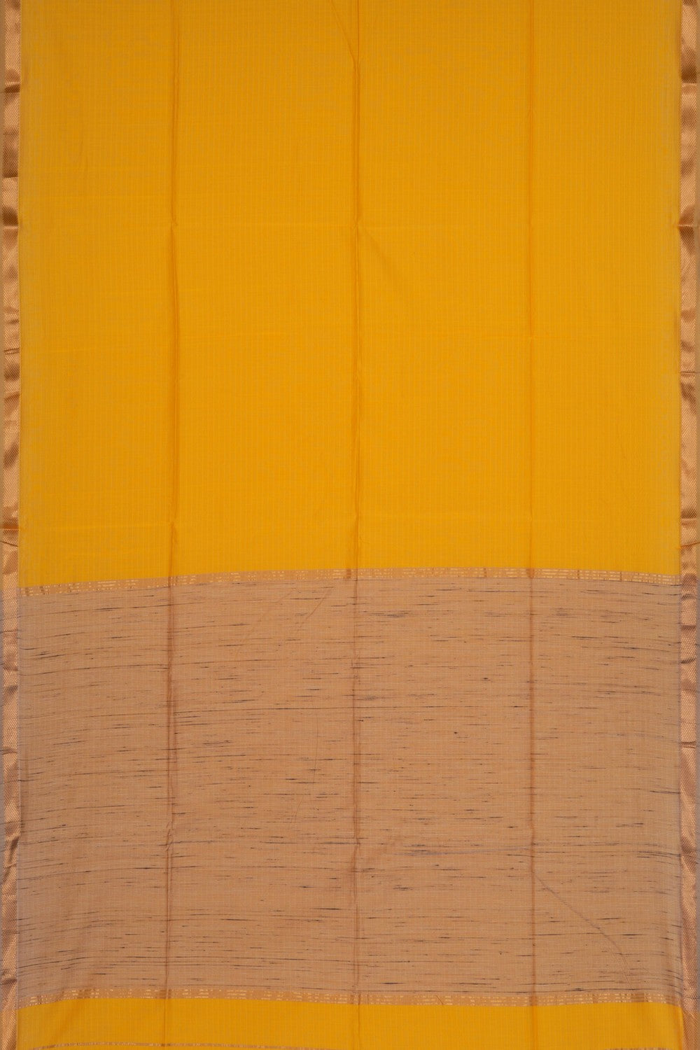 Cotton Silk Yellow Saree