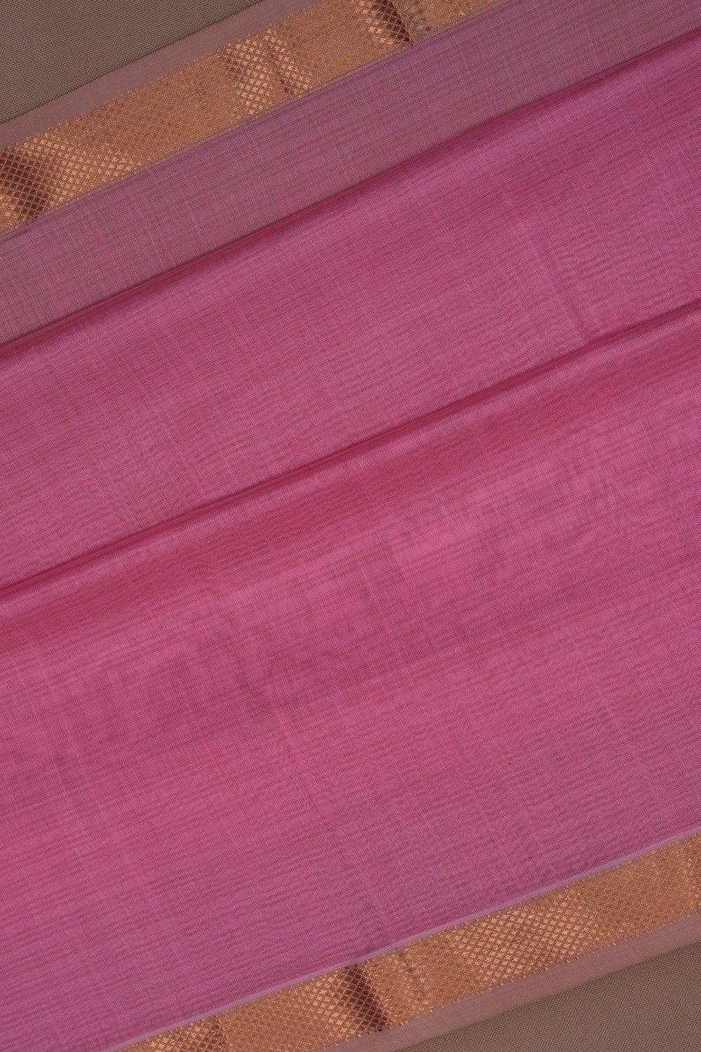 Cotton Silk Pink Saree