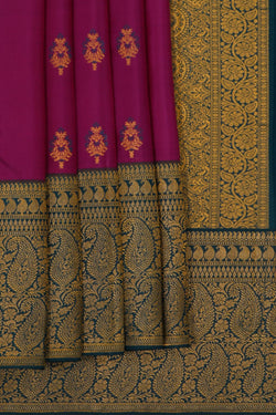 Image of Kanchipattu Violet Saree