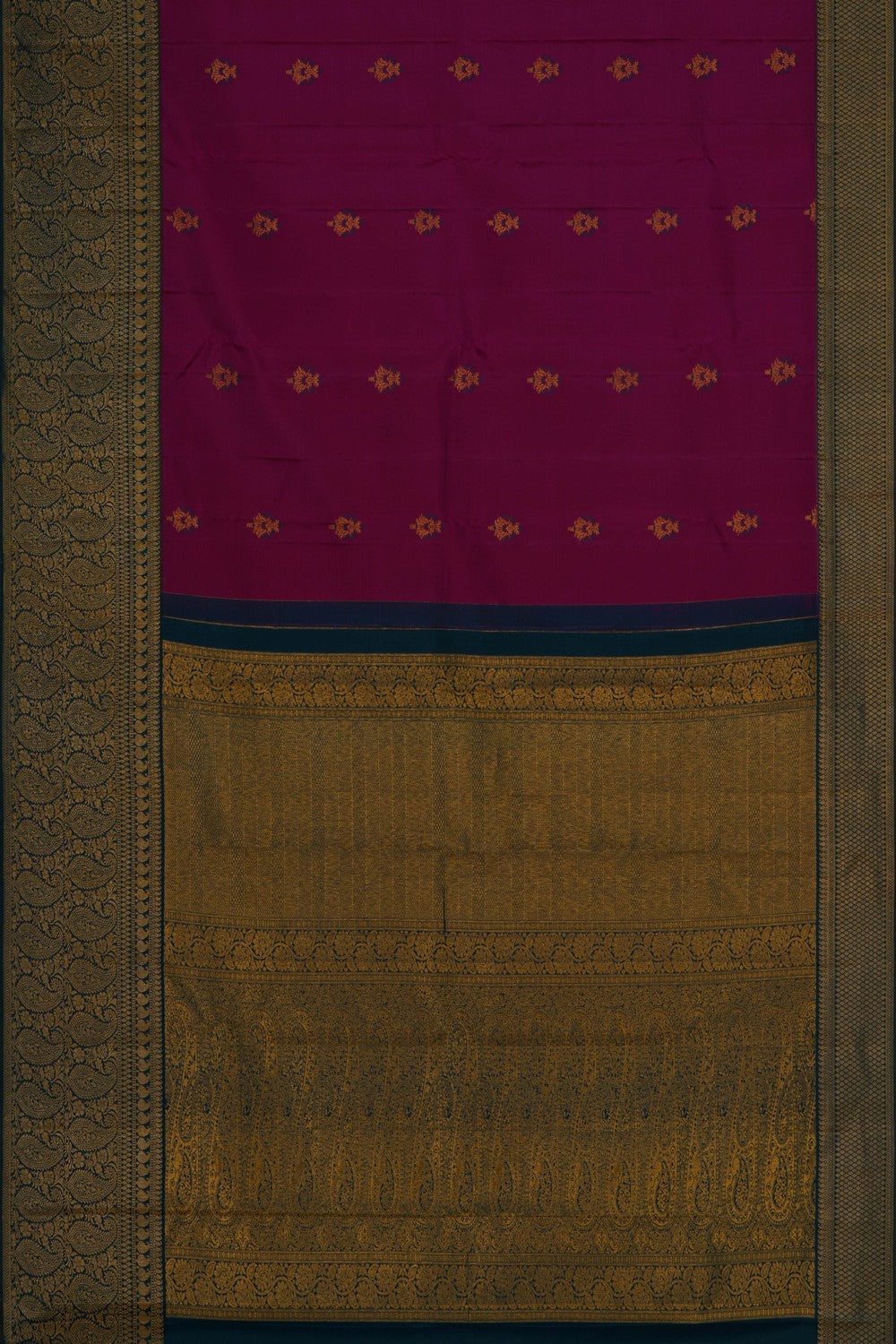 Kanchipattu Violet Saree