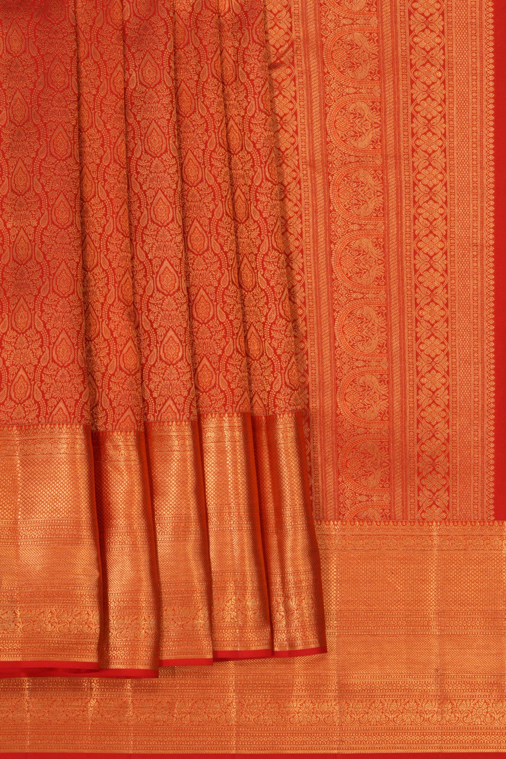 Image of Kanchipattu Brocade Red Saree
