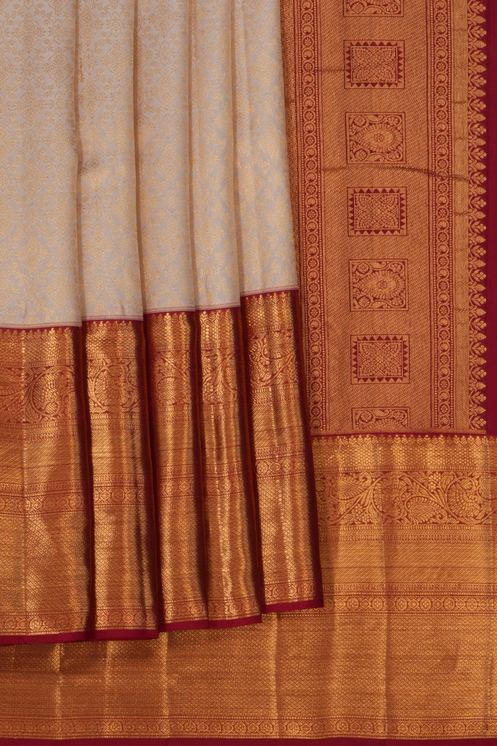 Image of Kanchipattu An Ethereal Off-White Saree
