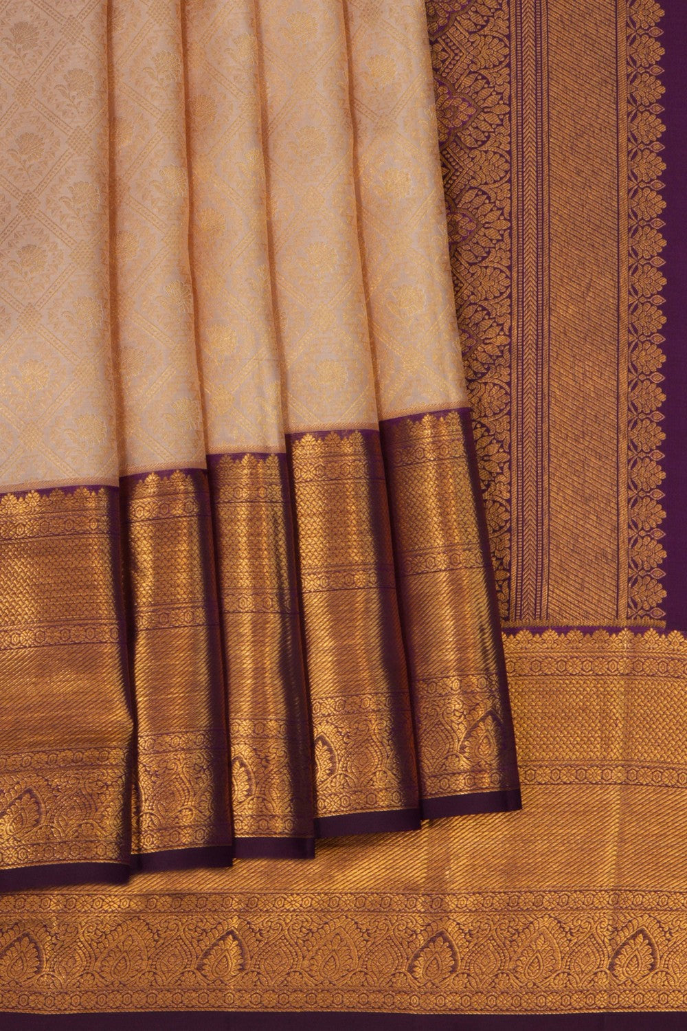 Image of Kanchipattu An Ethereal Off-White Saree