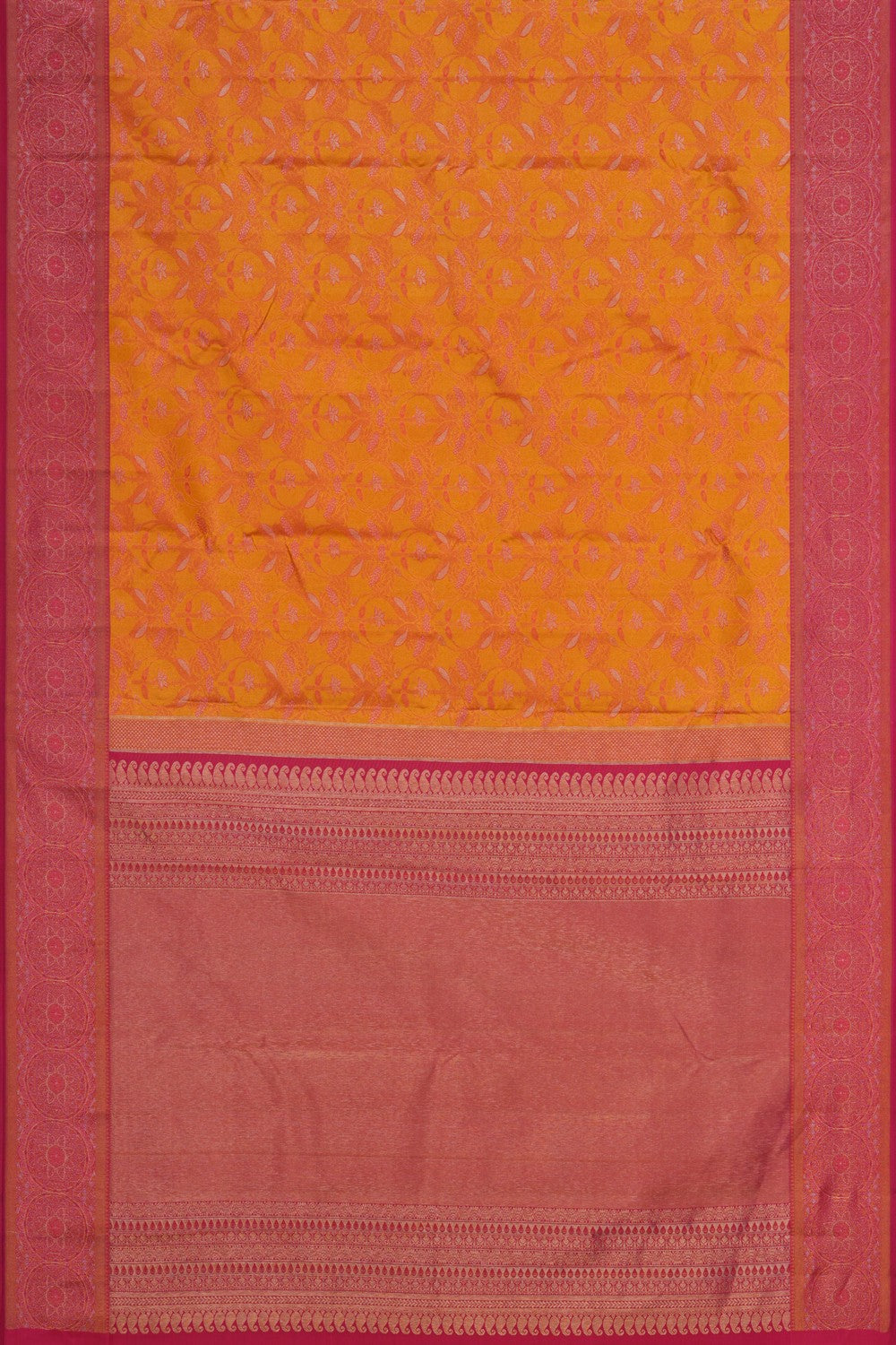 Image of Kanchipattu Brocade Yellow Saree