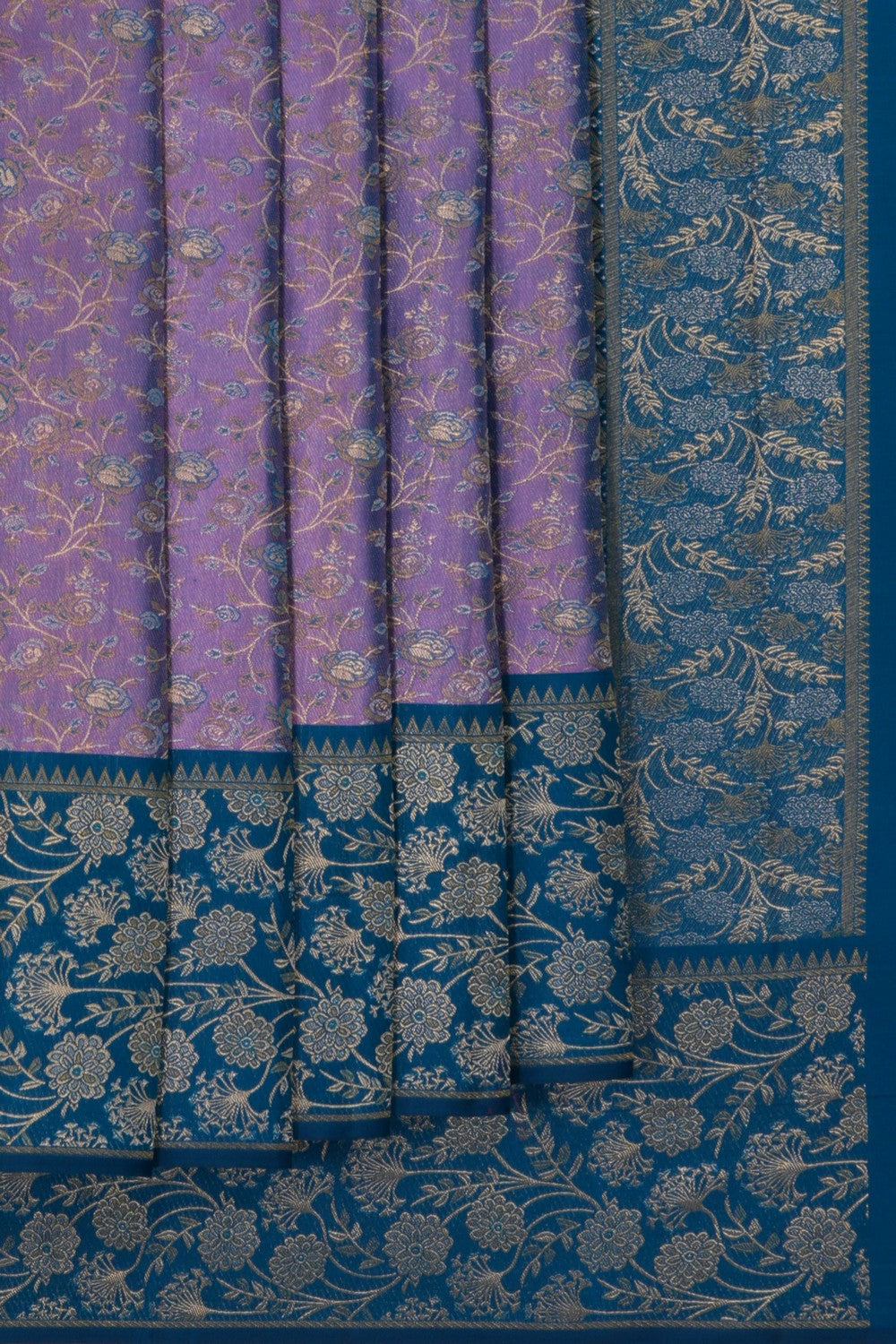 Image of Kanchipattu Brocade Purple Saree