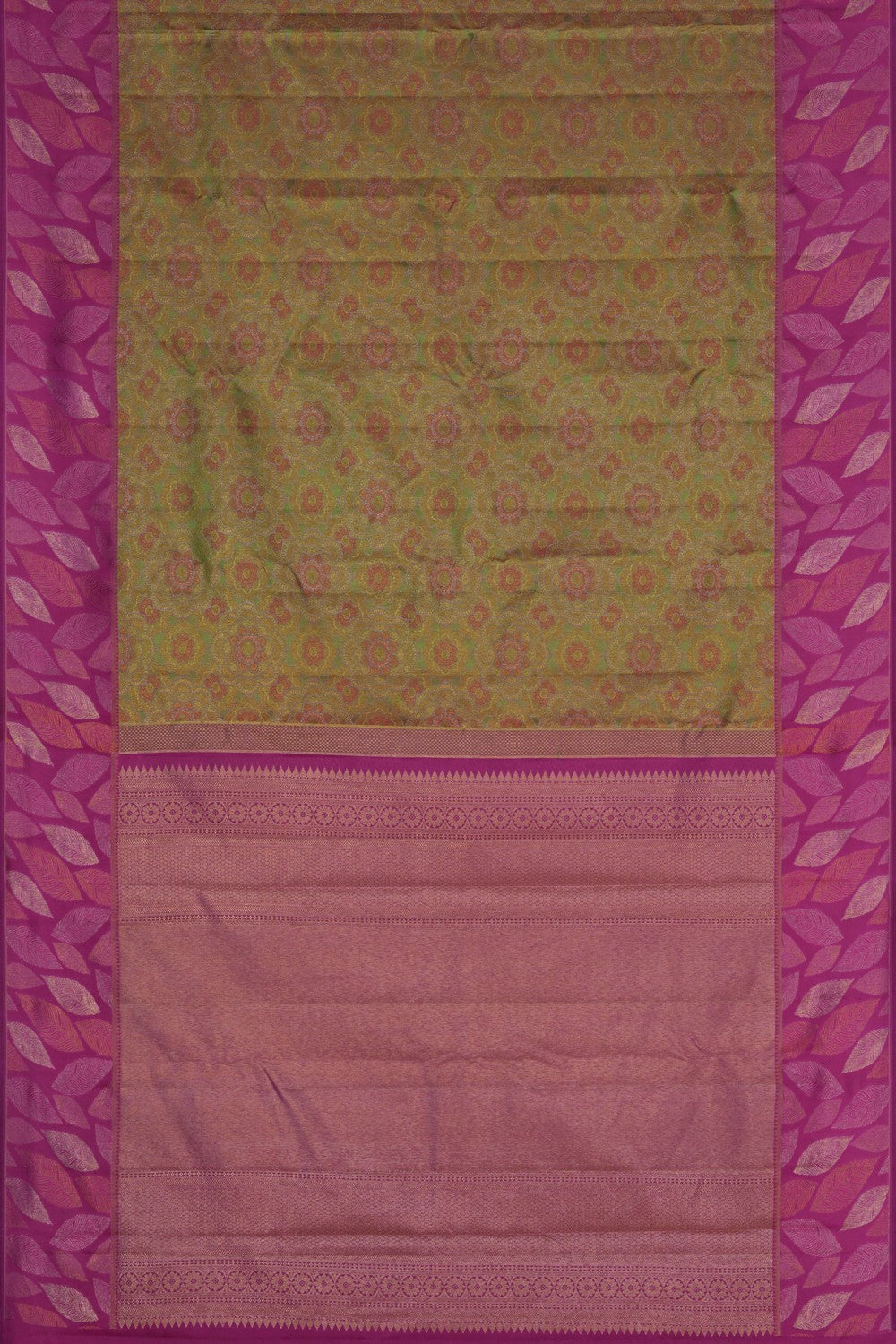 Kanchipattu Brocade Green Saree