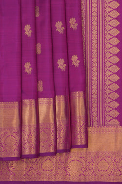 Image of Kanchipattu Purple Saree