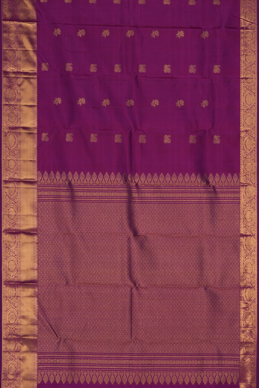 Kanchipattu Purple Saree