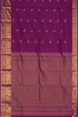 Image of Kanchipattu Purple Saree