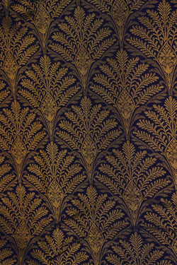 Image of Kanchipattu Brocade Navy Blue Saree